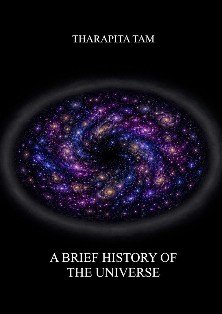 A Brief History of the Universe - Tharapita Tami inglisekeelse raamatu kaas.